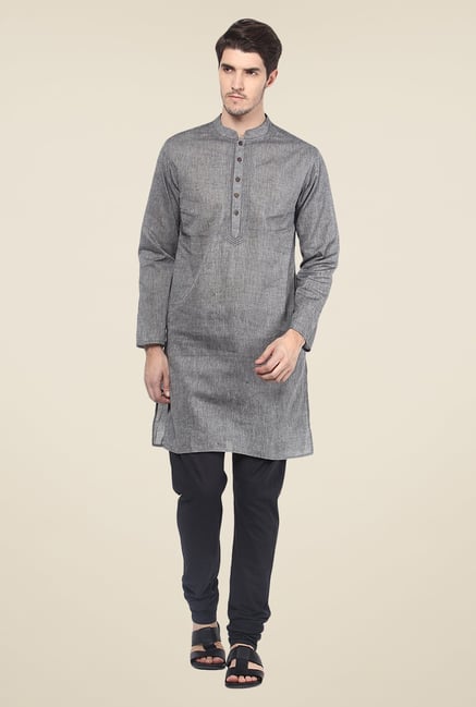 Yepme Grey Solid Kurta Yepme Grey Solid Kurta