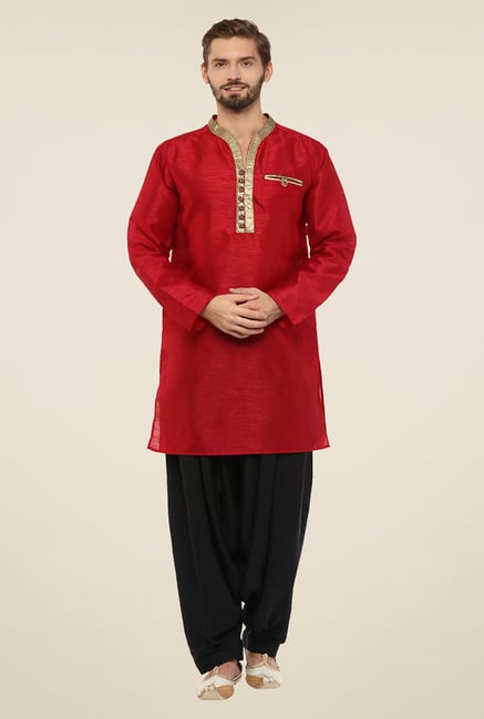 Yepme Norris Red Solid Kurta Yepme Norris Red Solid Kurta
