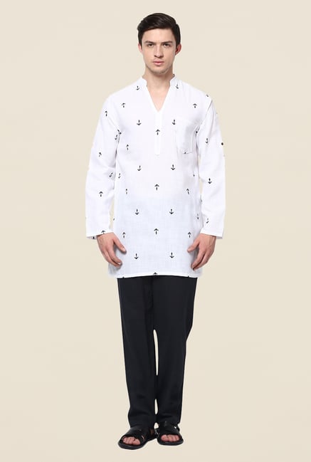 Yepme Jamie White Printed Kurta Yepme Jamie White Printed Kurta