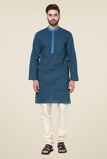 Yepme Bruce Blue Striped Kurta Yepme Bruce Blue Striped Kurta