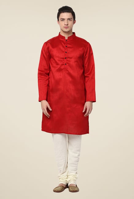 Yepme Wesley Red Solid Kurta Yepme Wesley Red Solid Kurta