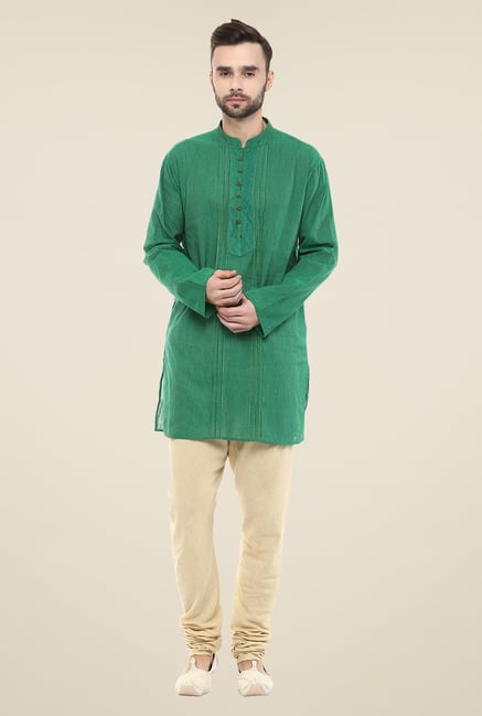Yepme Brad Green Striped Kurta Yepme Brad Green Striped Kurta