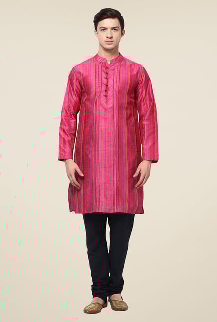 Yepme Statham Pink Striped Kurta Yepme Statham Pink Striped Kurta