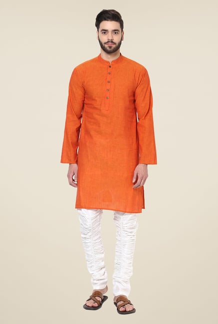 Yepme Kance Orange Solid Kurta Yepme Kance Orange Solid Kurta