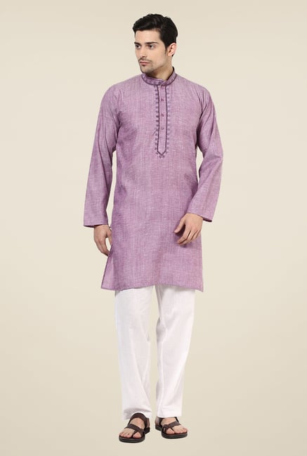 Yepme Kenneth Purple Solid Kurta Yepme Kenneth Purple Solid Kurta