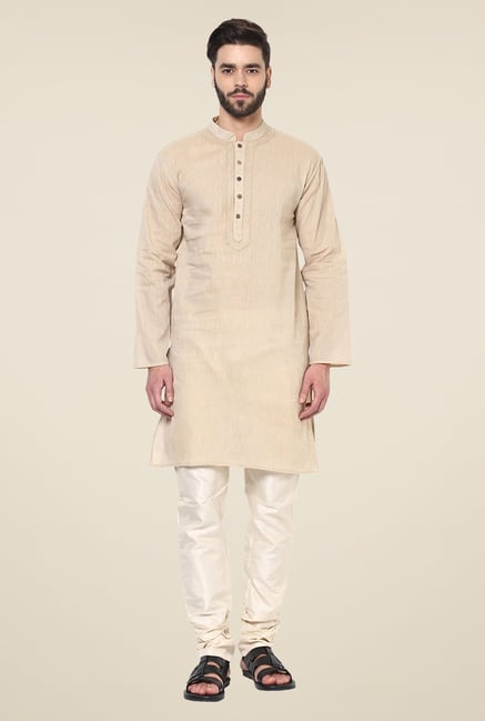 Yepme Kance Beige Solid Kurta Yepme Kance Beige Solid Kurta