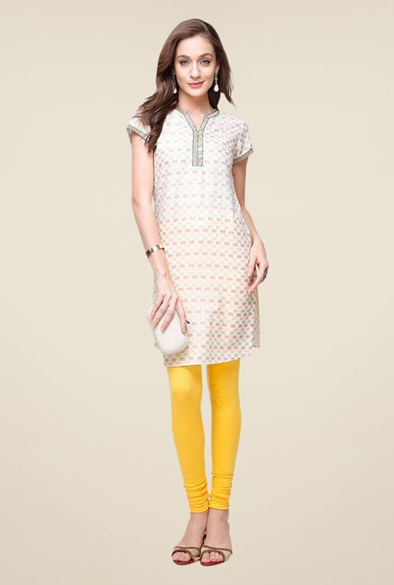 Yepme White Reina Printed Kurti Yepme White Reina Printed Kurti