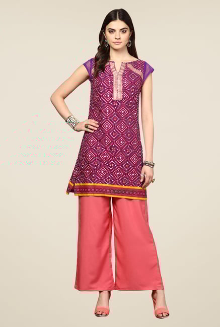 Yepme Antonia Purple Printed Kurti Yepme Antonia Purple Printed Kurti