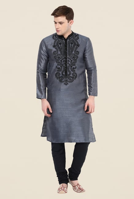 Yepme Grey Embroidered Kurta Yepme Grey Embroidered Kurta