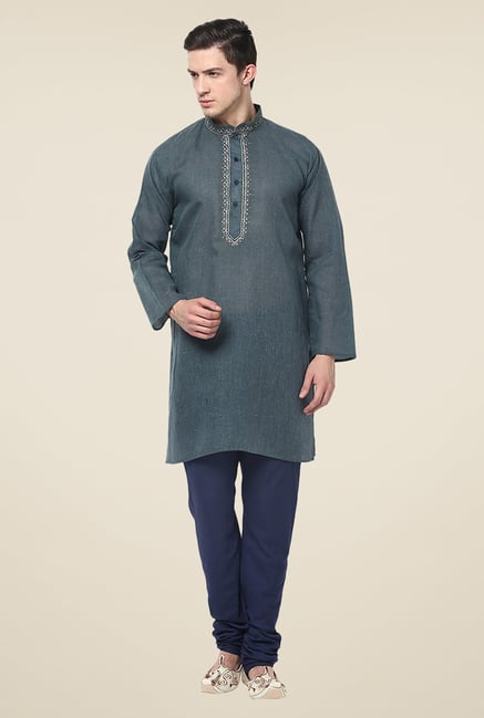 Yepme Carlos Blue Solid Kurta Yepme Carlos Blue Solid Kurta