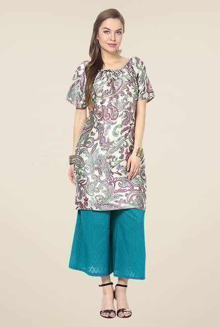 Yepme Multicolor Rochella Flared Kurti Yepme Multicolor Rochella Flared Kurti