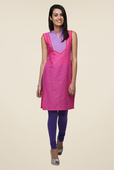 Yepme Pink Wendy Solid Kurti Yepme Pink Wendy Solid Kurti
