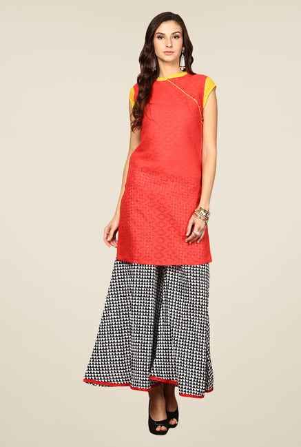 Yepme Red Mischa Solid Kurti Yepme Red Mischa Solid Kurti