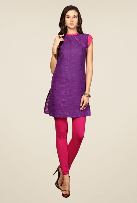 Yepme Purple Mischa Solid Kurti Yepme Purple Mischa Solid Kurti