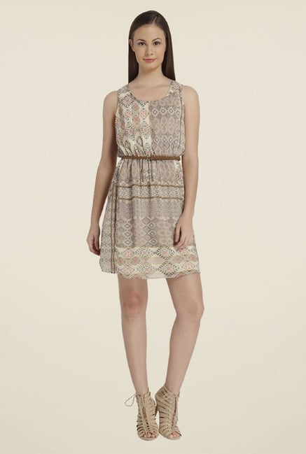 Only Off White Printed Dress Only Off White Printed Dress