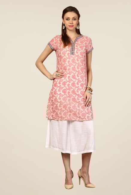 Yepme Pink Reina Printed Kurti Yepme Pink Reina Printed Kurti
