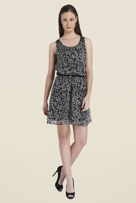 Only Black Floral Print Dress Only Black Floral Print Dress