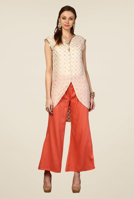 Yepme Beige Janet Asymmetrical Kurti Yepme Beige Janet Asymmetrical Kurti