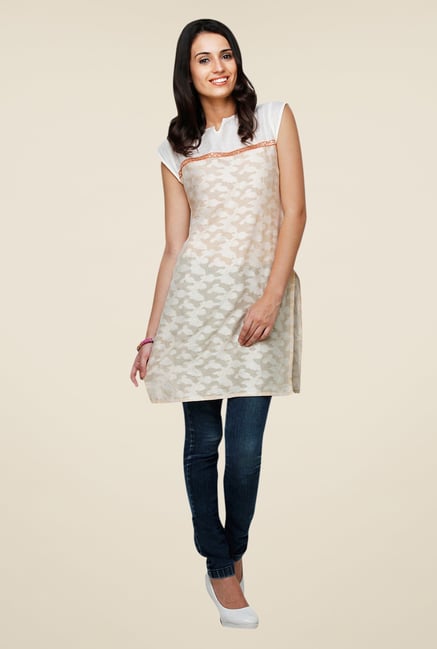 Yepme White Mirren Printed Kurti Yepme White Mirren Printed Kurti