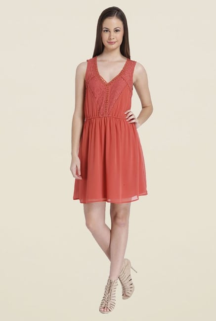 Only Coral Lace Dress Only Coral Lace Dress