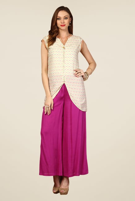 Yepme White Janet Asymmetrical Kurti Yepme White Janet Asymmetrical Kurti