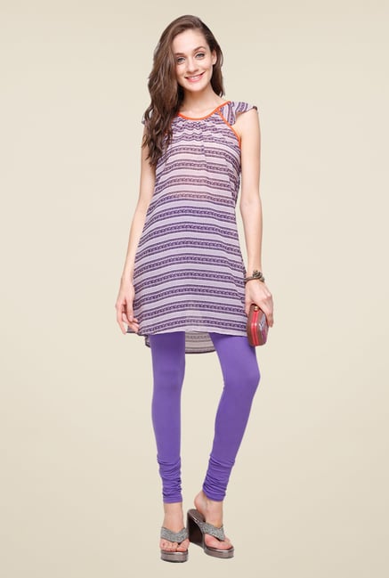 Yepme Purple Aubey Stripes Kurti Yepme Purple Aubey Stripes Kurti