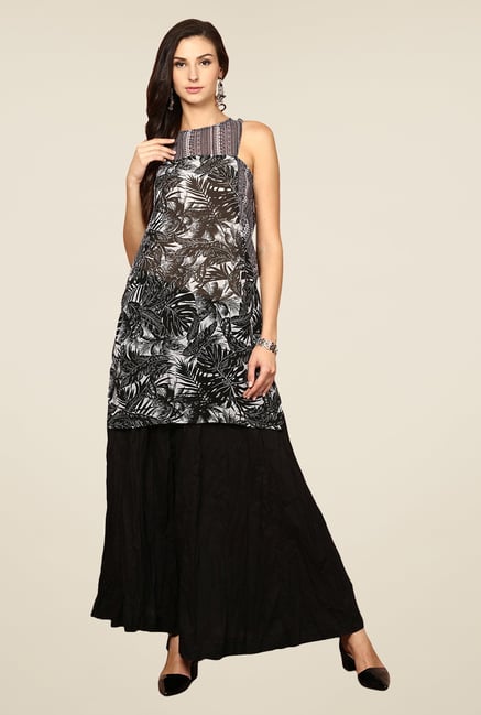 Yepme Black Cilia Printed Kurti Yepme Black Cilia Printed Kurti