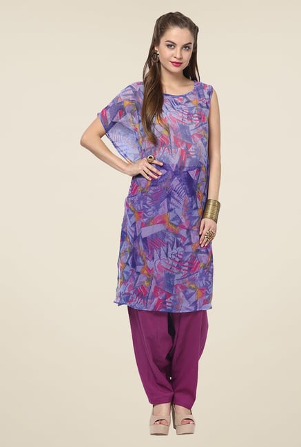 Yepme Purple Celia Printed Kurti Yepme Purple Celia Printed Kurti