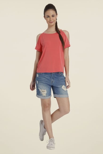 Only Pink Solid T-shirt Only Pink Solid T-shirt