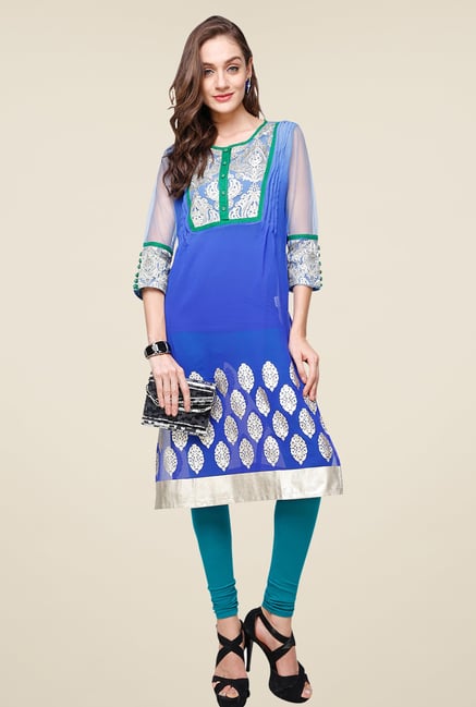 Yepme Blue Berrito Designer Kurti Yepme Blue Berrito Designer Kurti