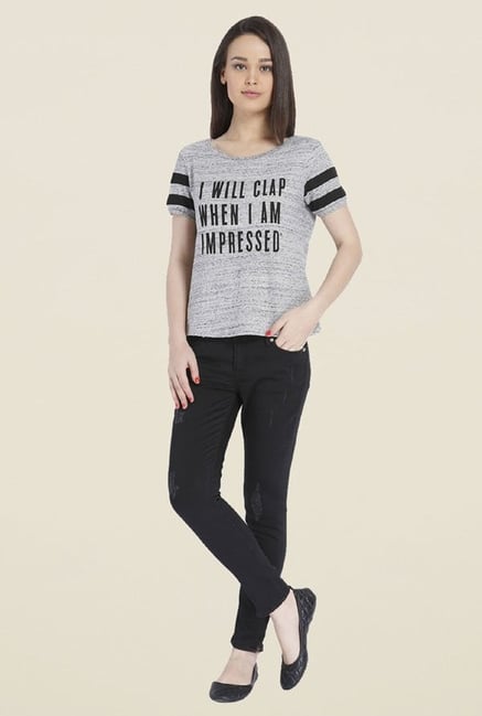 Only Grey Graphic T-shirt Only Grey Graphic T-shirt