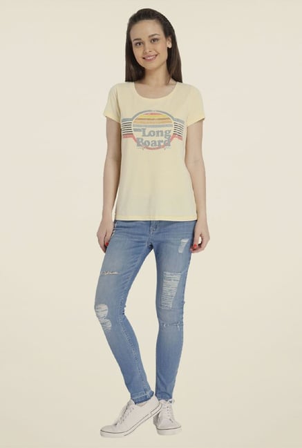 Only Yellow Graphic T-shirt Only Yellow Graphic T-shirt