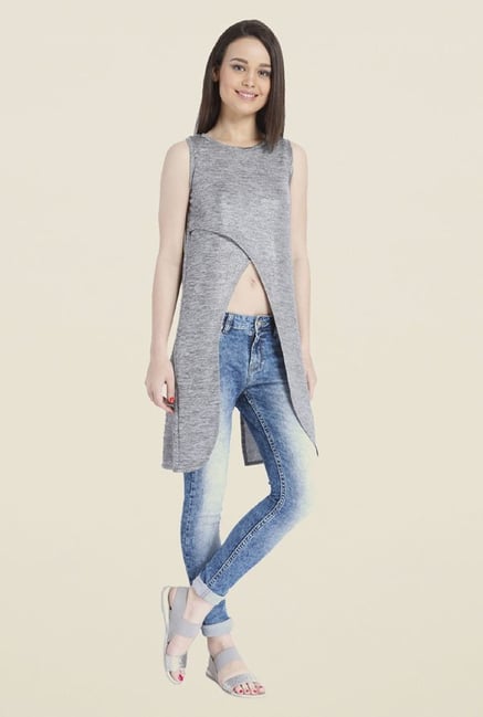 Only Grey Solid Top Only Grey Solid Top