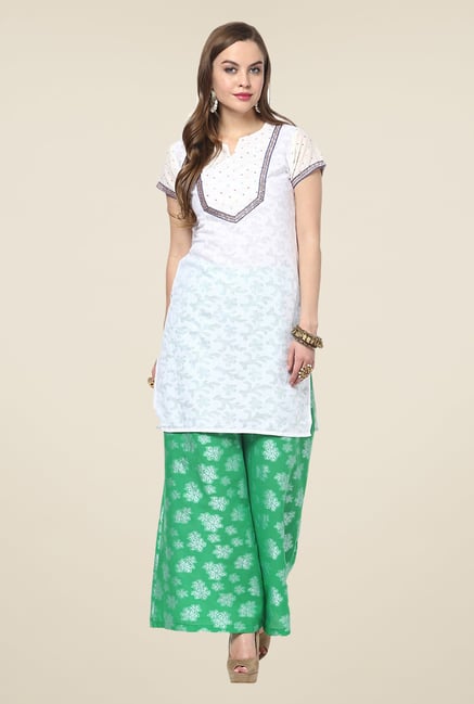 Yepme White Cailin Lace Kurti Yepme White Cailin Lace Kurti