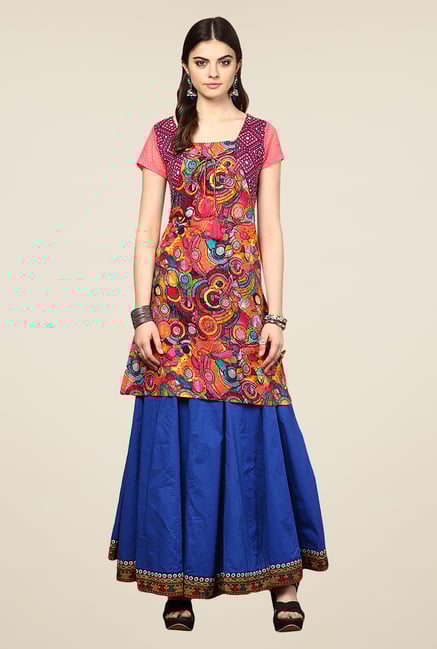 Yepme Bruna Multicolor Tie-Up Kurti Yepme Bruna Multicolor Tie-Up Kurti
