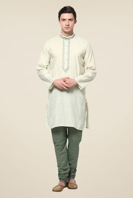 Yepme Keegan Green Solid Kurta Yepme Keegan Green Solid Kurta
