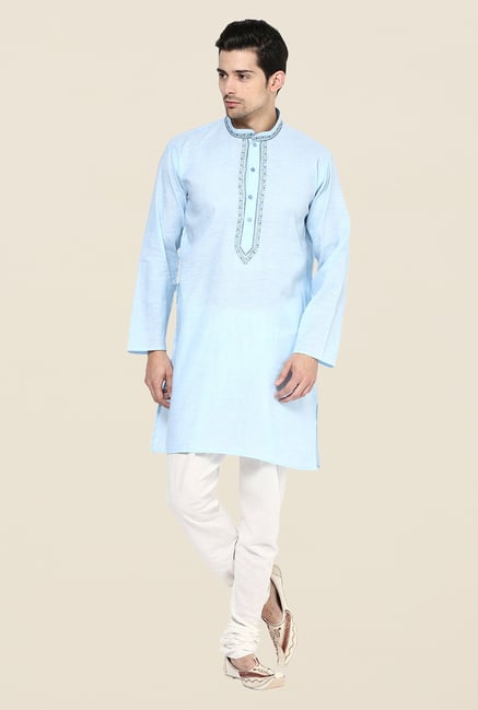 Yepme Keegan Blue Solid Kurta Yepme Keegan Blue Solid Kurta