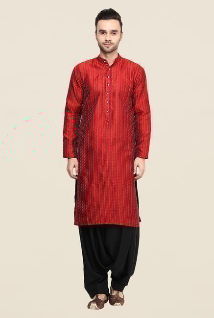 Yepme Jasper Red Striped Kurta Yepme Jasper Red Striped Kurta