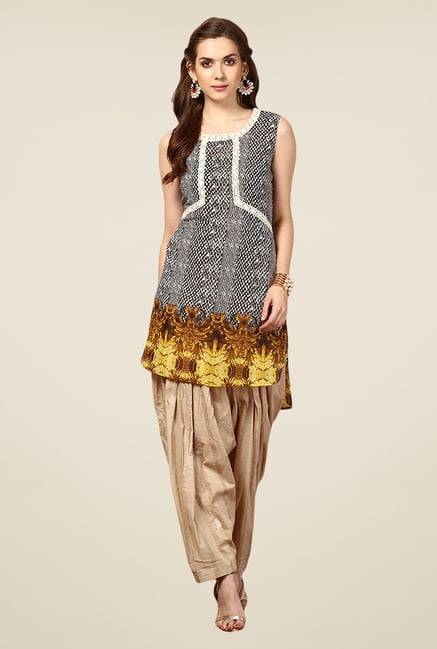 Yepme Black Alison Asymmetrical Kurti Yepme Black Alison Asymmetrical Kurti