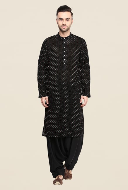 Yepme Jasper Black Printed Kurta Yepme Jasper Black Printed Kurta