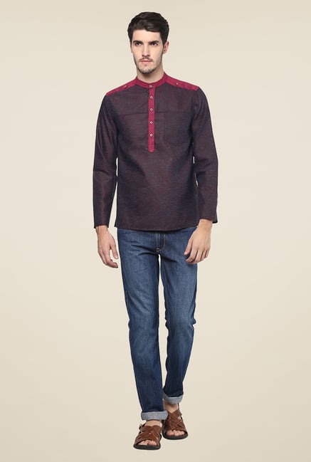 Yepme Brown Solid Kurta Shirt Yepme Brown Solid Kurta Shirt