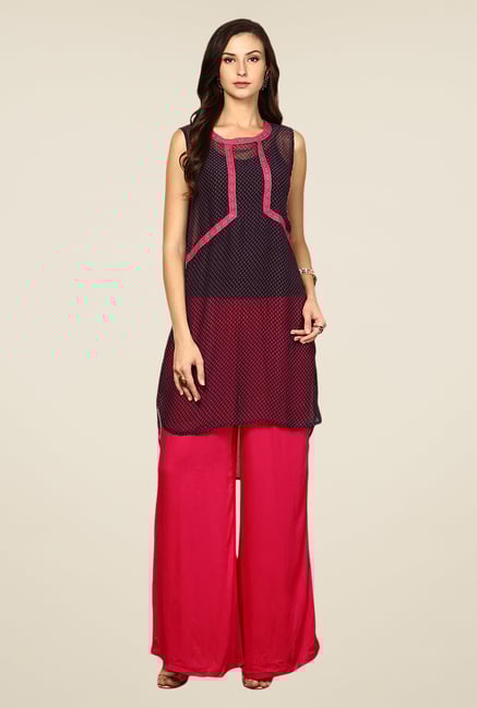 Yepme Navy Alison Asymmetrical Kurti Yepme Navy Alison Asymmetrical Kurti