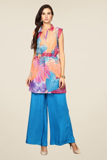 Yepme Multicolor Sheila Leaf Print Kurti Yepme Multicolor Sheila Leaf Print Kurti