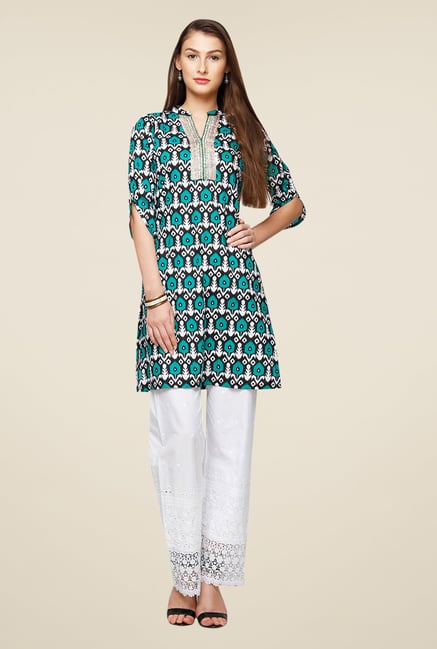 Yepme Green Lorena Printed Kurti Yepme Green Lorena Printed Kurti