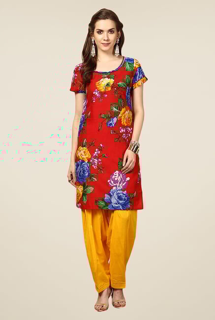 Yepme Red Noemi Printed Kurti Yepme Red Noemi Printed Kurti