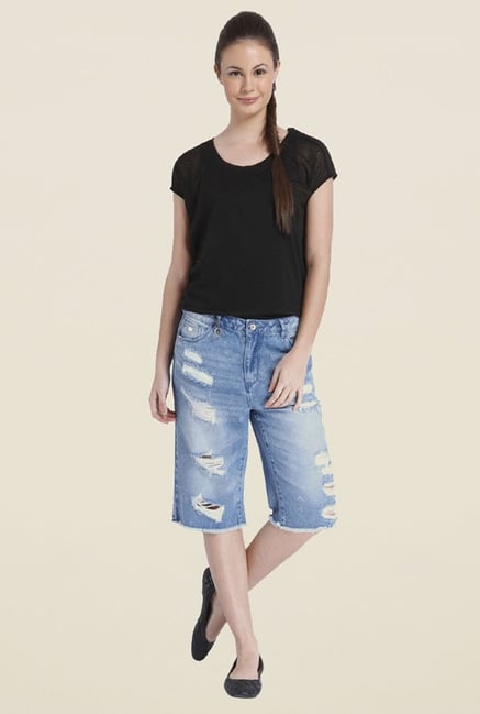 Only Black Solid Polyester T-shirt Only Black Solid Polyester T-shirt