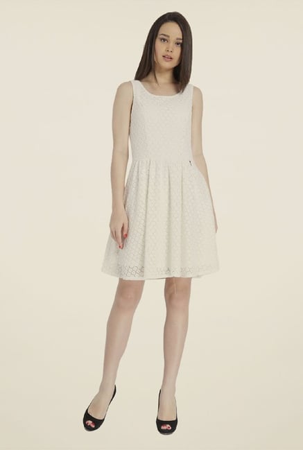 Only White Self Print Dress Only White Self Print Dress