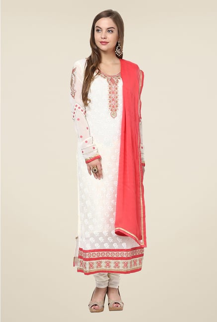 Yepme White Belgin Unstitched Suit Set Yepme White Belgin Unstitched Suit Set