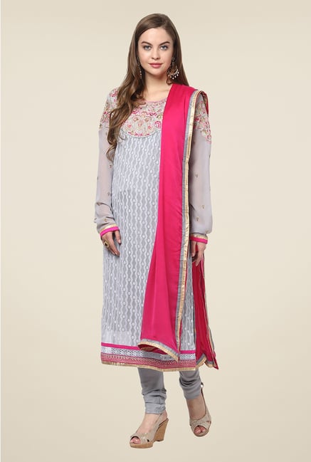 Yepme Grey Belgin Unstitched Suit Set Yepme Grey Belgin Unstitched Suit Set