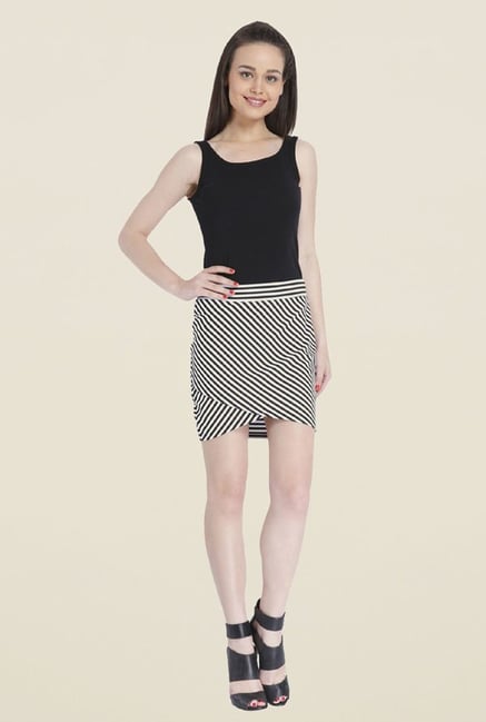 Only Black & White Striped Skirt Only Black & White Striped Skirt